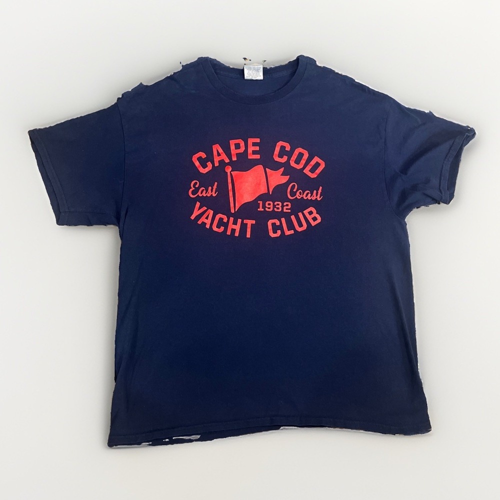 Vintage MV Sport Cape Cod  T Shirt Mens XL Red 90s Y2K Yacht Club East Coast